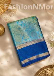 Soft Banarasi Tissue Saree | Allover Woven Design | Brocade Blouse